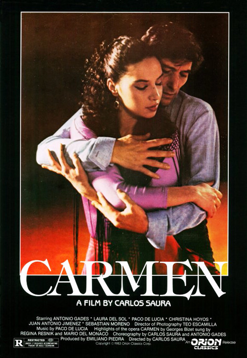 Poster for the movie "Carmen"