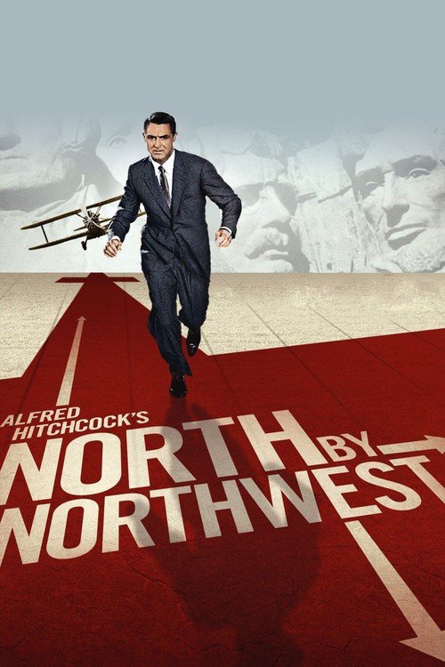 Poster for the movie "North by Northwest"